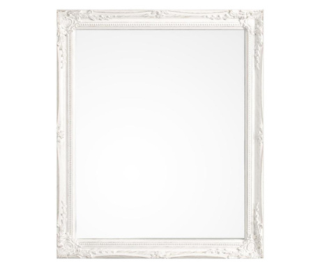 Ukrasno zidno ogledalo s bijelim Miro patiniranim okvirom 36x46 cm
