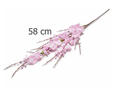 Crenguta Floare Artificiala Piersic 58 Cm