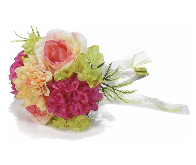 Букет Изкуствени Цветя Хортензии Многоцветни Cm 10 X 28,5 H