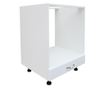 Corp pentru cuptor incorporabil cu sertar Zebra, Alb/MDF Alb lucios, 60 x 82 x 60 cm Zebra 60 x 82 x 60 cm thumbnail 1