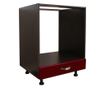 Corp pentru cuptor incorporabil cu sertar Zebra, wenge/MDF Bordo, 60 x 82 x 60 cm Zebra 60 x 82 x 60 cm thumbnail 1