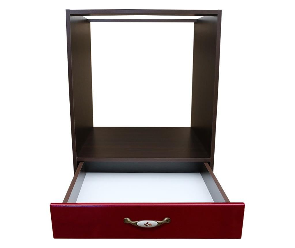 Corp pentru cuptor incorporabil cu sertar Zebra, wenge/MDF Bordo, 60 x 82 x 60 cm Zebra 60 x 82 x 60 cm - 3