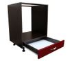 Corp pentru cuptor incorporabil cu sertar Zebra, wenge/MDF Bordo, 60 x 82 x 60 cm Zebra 60 x 82 x 60 cm thumbnail 4
