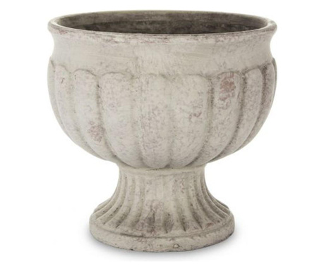 Pocal Ceramica, Bej Antichizat, 17x18 Cm