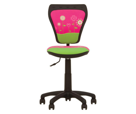 Scaun de birou pentru copii Ministyle Flowers, textil multicolor