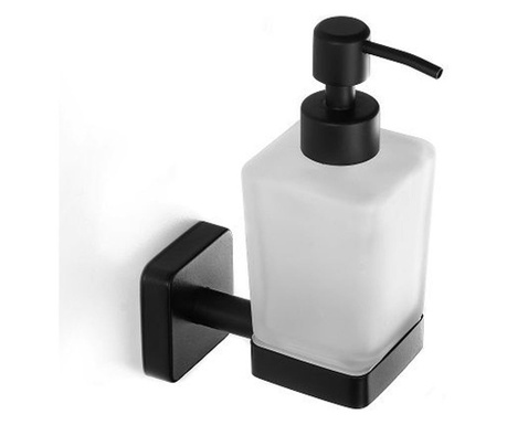 Дозатор Kapitan Quattro, течен сапун, черен мат, неръждаема стомана