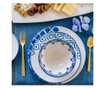 Bol pentru salata Bella Maison, Blue Tile, ceramica, ⌀26 cm, albastru, 26x26x2 cm