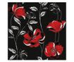 Tapet DEGRETS 1270 hartie Essays negru-rosu, 0.53m x 10.05m = 5.3 mp