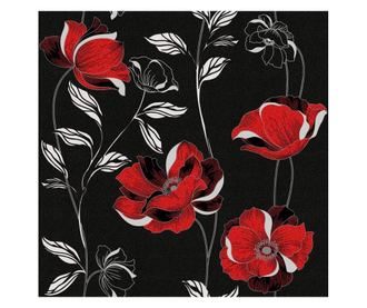 Tapet DEGRETS 1270 hartie Essays negru-rosu, 0.53m x 10.05m = 5.3 mp