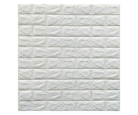 Tapet DEGRETS 98001 3D Autocolant alb, 70cm x 77cm x 6 mm