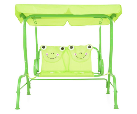 Dětská houpací lavička se slunečníkem Frog