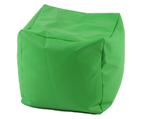 Пуф Табуретка Куб - Зелен, еко кожа Cube
