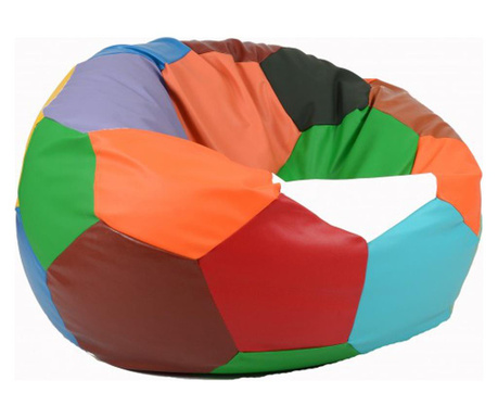 Пуф топка Telstar Xxl - Многоцветен, еко кожа, Различна комбинация от цветове  100x100x120 см