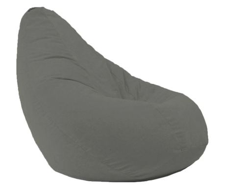 Fotoliu Mic Copii (4-14 Ani) Nirvana Light, Moon Grey (gama Premium),husa Detașabilă, Umplut Cu Perle Polistiren 70x70x70 cm