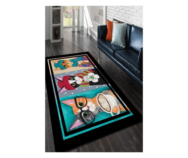 Tepih Colorful Cats 100x150 cm