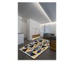 Gray Yellow Geometric Szőnyeg 100x200 cm