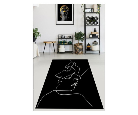 Covor Black Drawing Art 100x200 cm