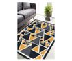 Gray Yellow Geometric Szőnyeg 100x200 cm