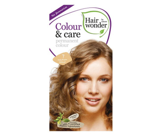 Vopsea par naturala, Colour & Care, 7 Medium Blond, Hairwonder