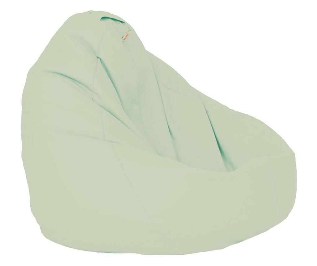 Nirvana Grande Beanbag Chair - Teteron Cream (Suitable for Outdoor Use) Filled with Polystyrene Beads 90x90x80 cm