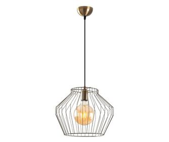 Lustra Tatum, corp din metal, max. 60 W, E27, maro vintage, 35x35x126 cm