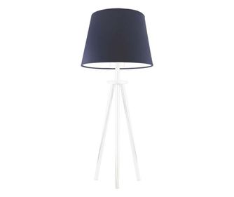 Bergen Fém Asztali Lámpa Fehér Sötétkék 50x20 cm