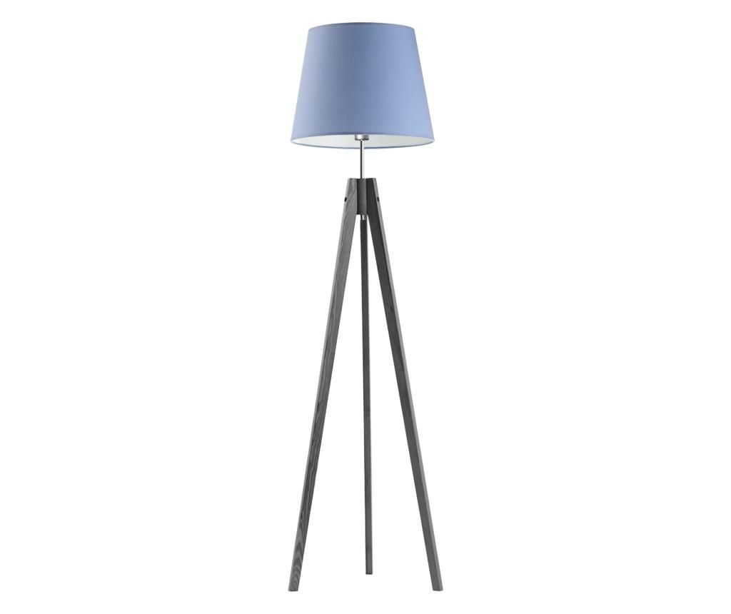 Ξύλινο Επιτραπέζιο Φωτιστικό Δαπέδου Aruba ASH BLUE 149x38 εκ.