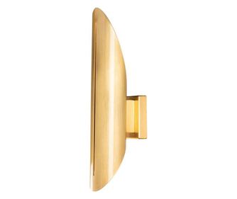 Aplica de perete Tatum, corp din metal, max. 60 W, E14, auriu, 13x8x40 cm