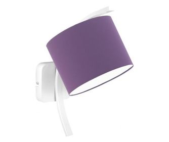 TEKSAS Zidna svjetiljka Bijelo Ljubičasta 33x 17.5 cm