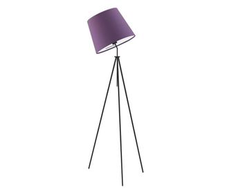 Metalna podna lampa Oslo crna ljubičasta 155x50 cm