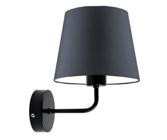 RIMINI Zidna svjetiljka Crna Grafit 26x25 cm