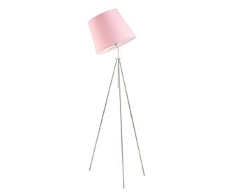 Metalna podna lampa Oslo brušeni čelik svijetlo ružičasta 155x50 cm