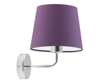 Zidna lampa RIMINI krom ljubičasta 26x25 cm
