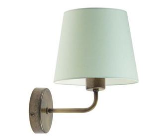 RIMINI nástěnná lampa Antická (stará) zlatá mátová 26x25 cm