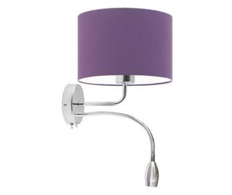 Zidna lampa CAPRI krom ljubičasta 25x25 cm
