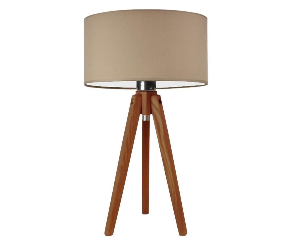 Lampă de masă din lemn Saba Mahon Bej 48x30 cm