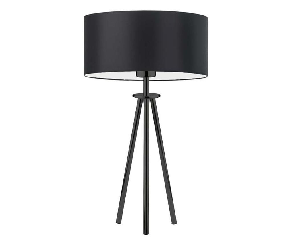 Fém asztali lámpa Alta fekete, 50x30 cm