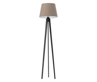 Curacao Ébenfa Bézs Fa Állólámpa 158x37 cm