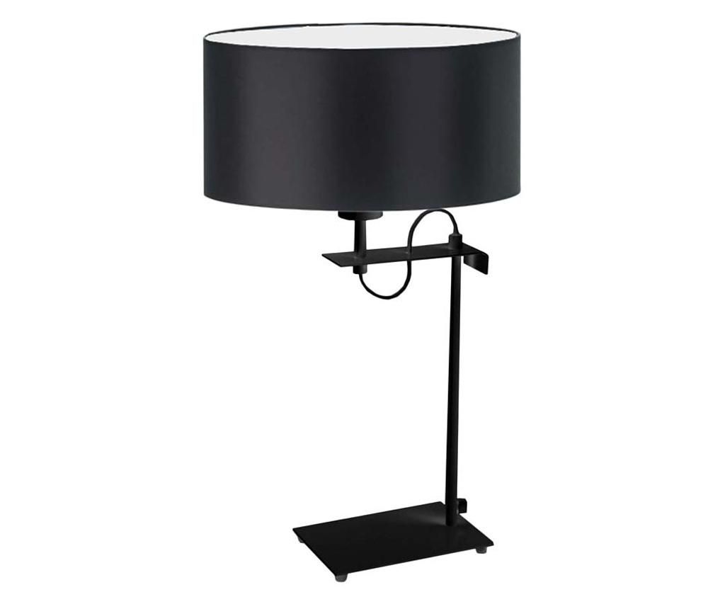 Fém asztali lámpa ALASKA fekete 55x30 cm