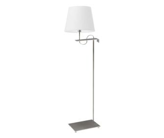 Fém Állólámpa BATA Ezüst Fehér 170x50 cm