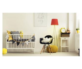 Метална подова лампа RENO хром червена 153x60 см
