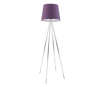 Metalna Podna Lampa PANAMA Krom Ljubičasta 157x 55 cm