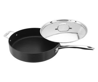 Tigaie soute Stellar Hard Anodized,  28 cm,  Negru/Argintiu  700 ml