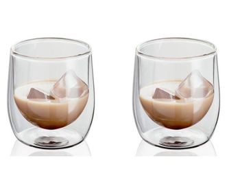 Set 2 pahare Judge, pereti dubli din sticla, 200 ml
