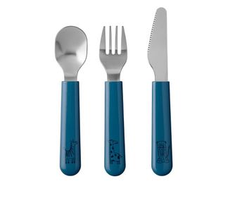 3-dijelni  dječji pribor  za jelo MIO Blue