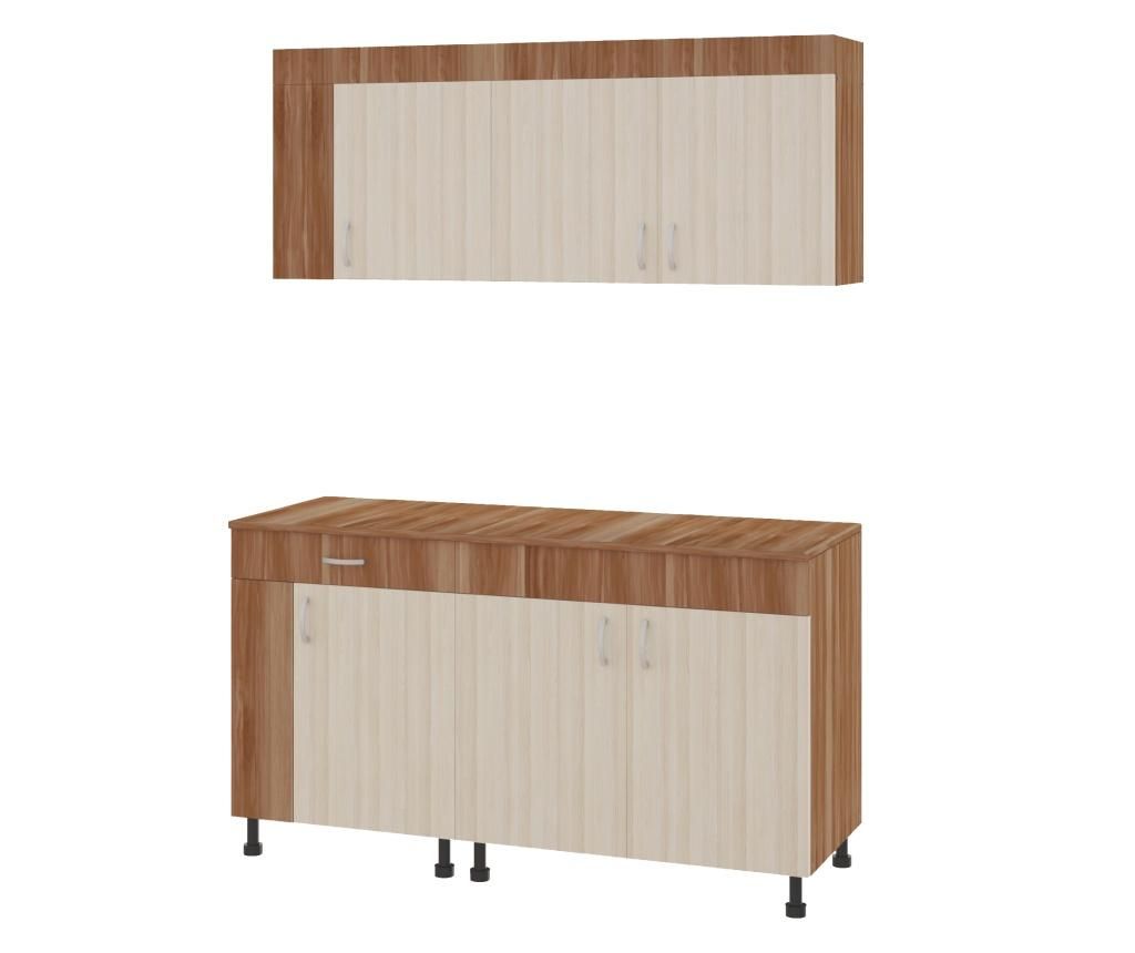 Set Bucatarie haaus Reno, Prun/Ulm Deschis, L 150 cm 