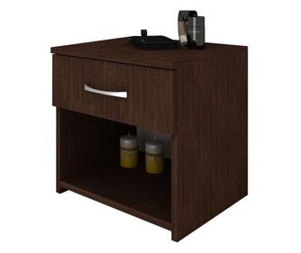 Noptiera haaus Remi, 1 Sertar, Wenge, 40 x 35 x 40 cm