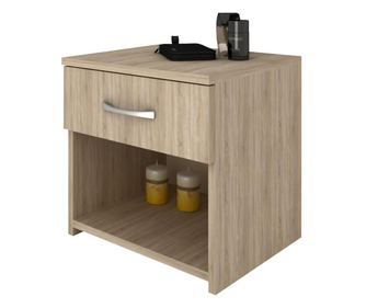 Noptiera haaus Remi, 1 Sertar, Stejar Sonoma, 40 x 35 x 40 cm