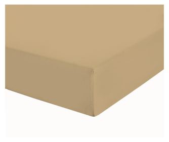 Чаршаф с ластик, Decona, беж Ранфорс 100% памук  180x200