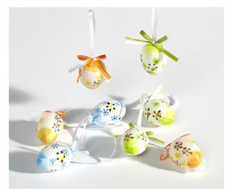 Heitmann висящи оцветени декоративни яйца  4 см